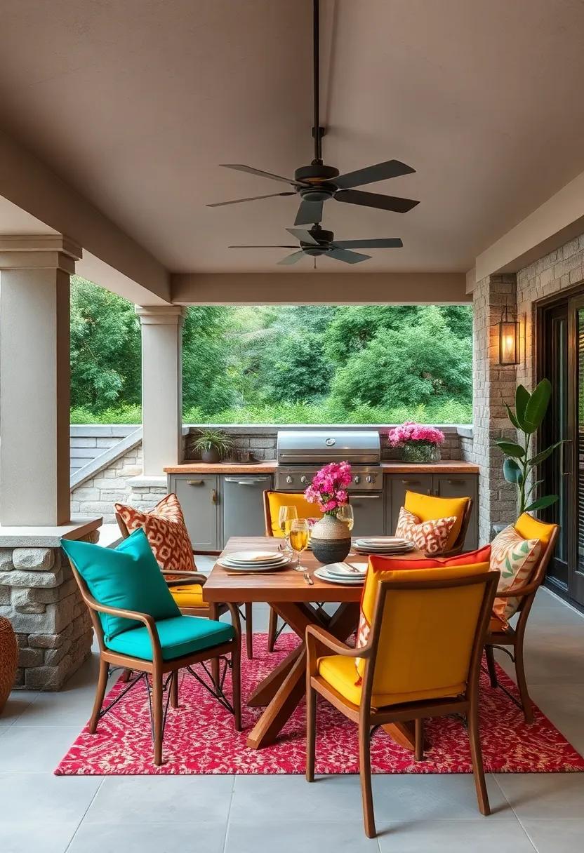 Colorful Accents: Use colorful seating, ​tableware, and accessories to add personality and vibrancy to ⁢your under-deck kitchen space