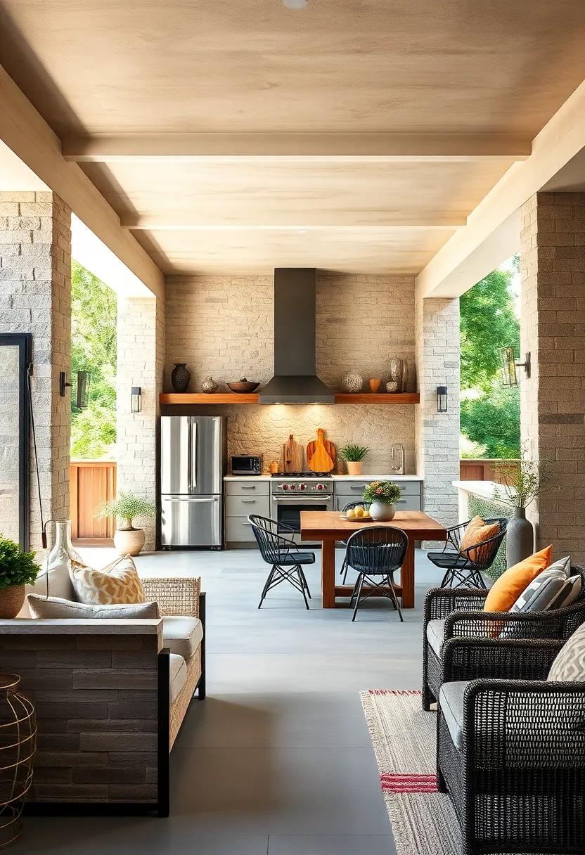 Dining⁣ Nook: Create a cozy dining area with a rustic table and chairs ​to enjoy al fresco meals ⁤with family and friends