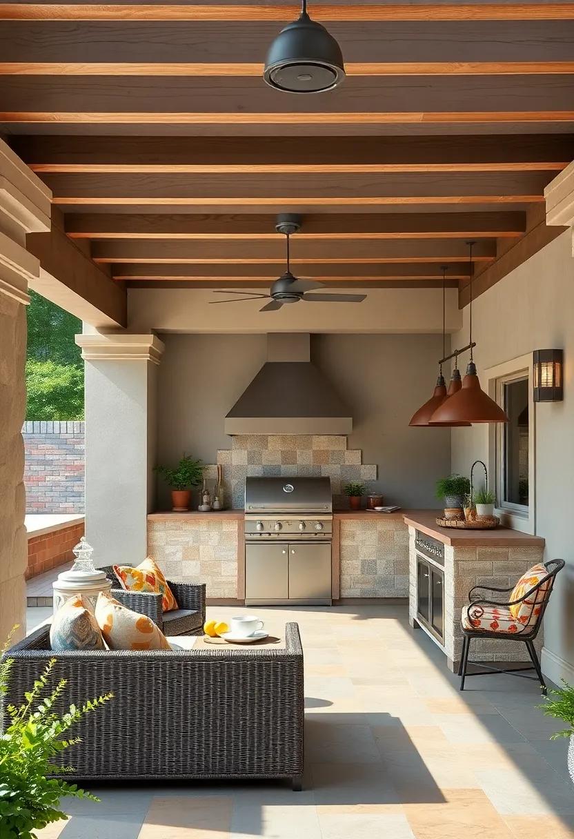 Mediterranean Vibes: Incorporate colorful tiles and wrought iron accents to give your outdoor kitchen a ‌sunny, Mediterranean flair