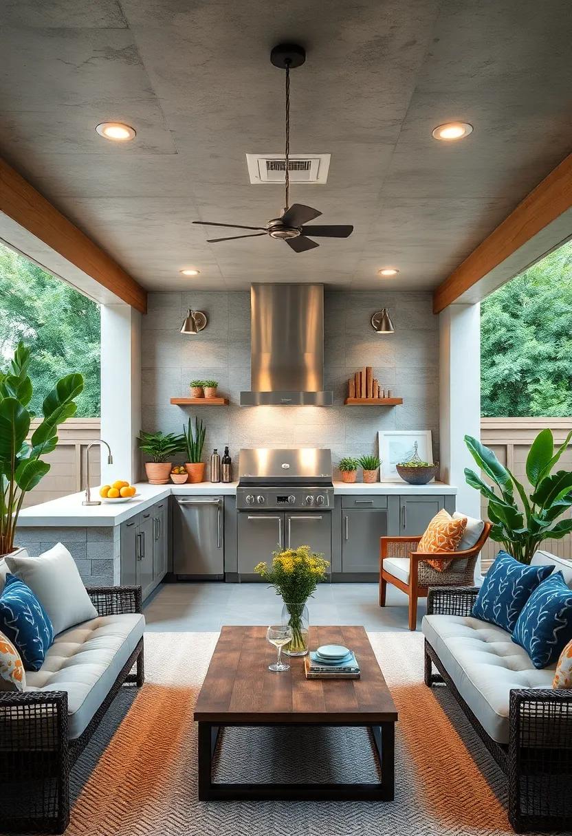 Modern⁤ Minimalism: Opt⁣ for sleek stainless ⁢steel appliances and‍ a clean ‌design to create a chic and efficient cooking ⁣space under your deck