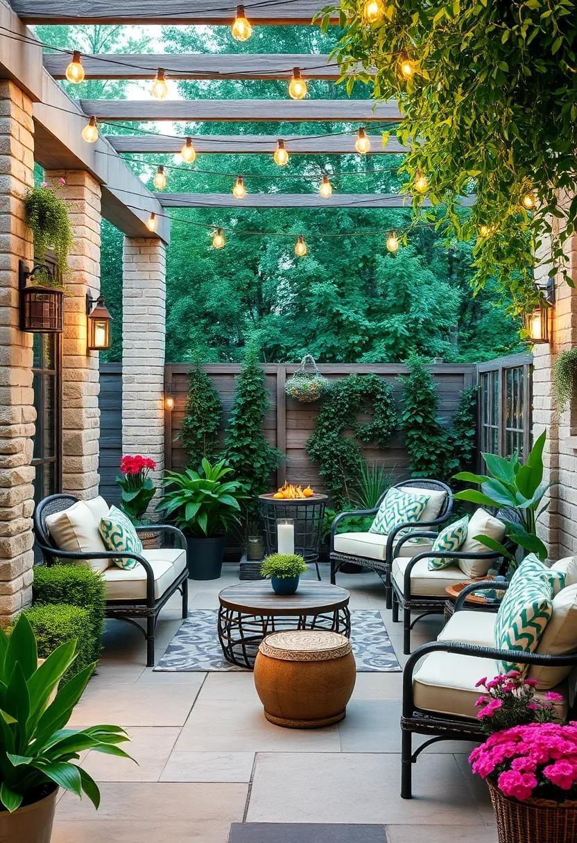Install Proper⁤ Lighting:⁤ Add string lights, lanterns, or solar garden lights to create a cozy atmosphere that invites evening relaxation