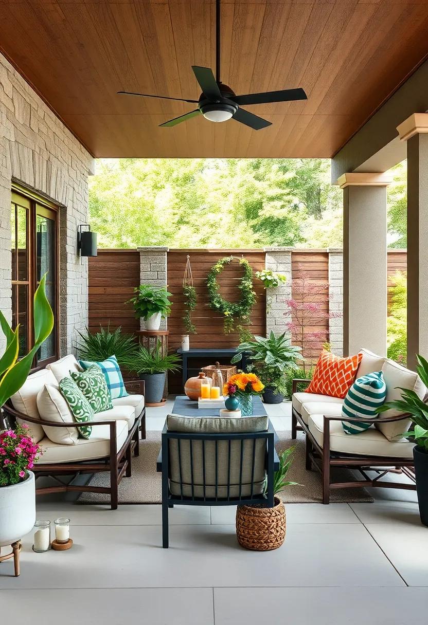 Practical Storage Solutions: Incorporate stylish⁤ storage⁣ for cushions and decor ‍to⁤ keep your patio organized and neat