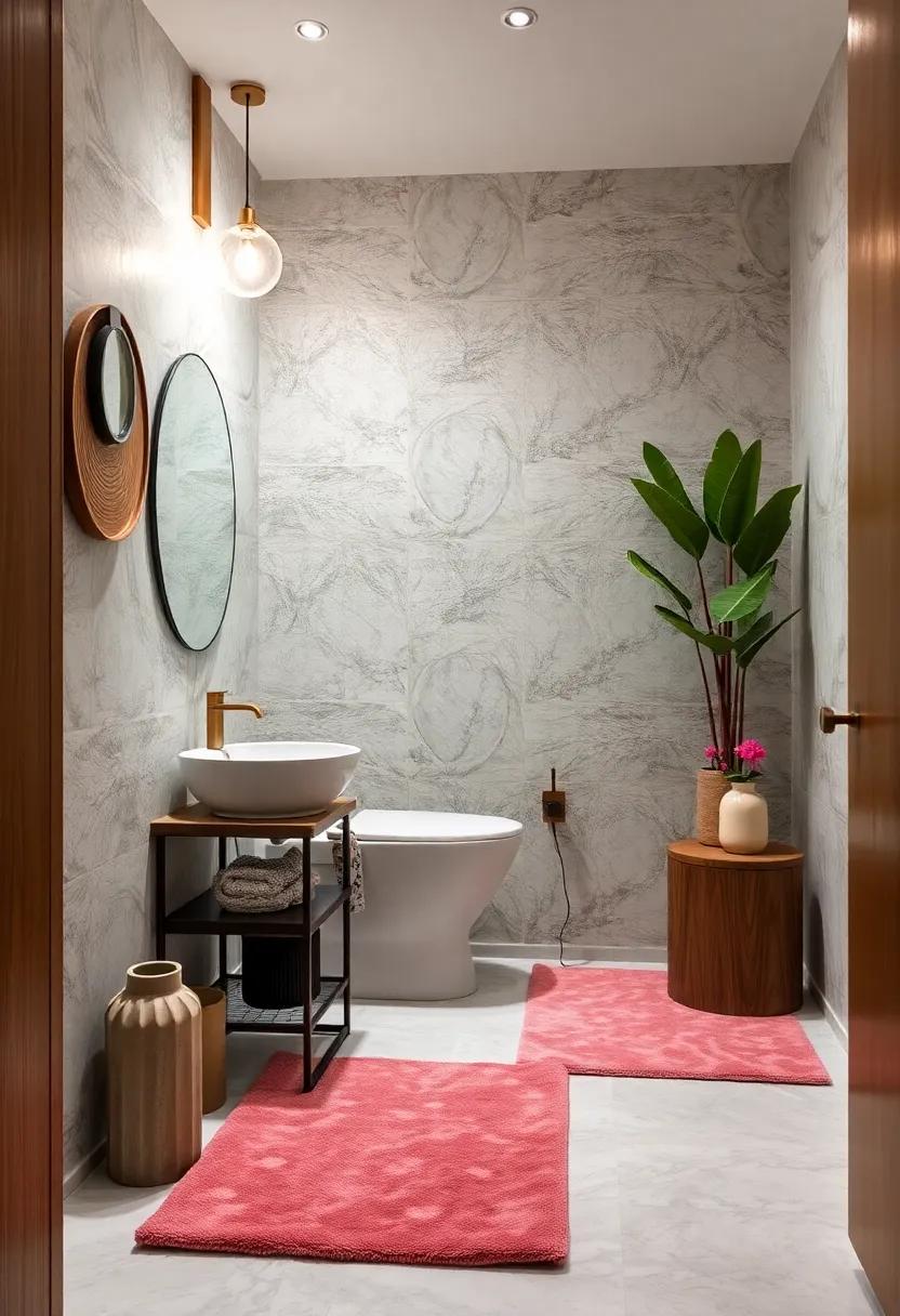 Glamorous Textiles: Use plush ⁤towels and luxurious bath mats that feel indulgent​ while enhancing your⁢ aesthetic appeal