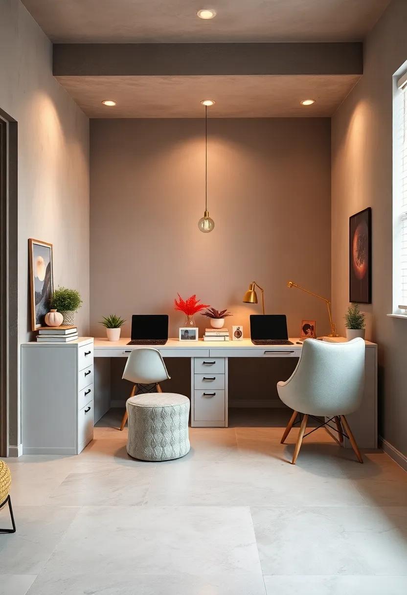 Functional Desk Space: Designate a shared study area ‍featuring chic desks⁢ and organizers, encouraging collaboration and‌ productivity in a stylish setting