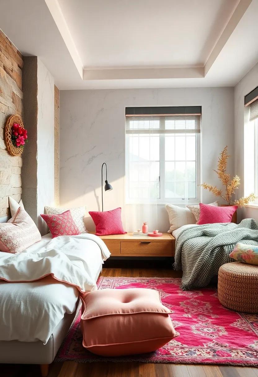 Layered Textures: Incorporate a mix ‍of soft​ fabrics, such as throw pillows, blankets, and rugs, to add warmth and a chic touch ‌to⁢ the room