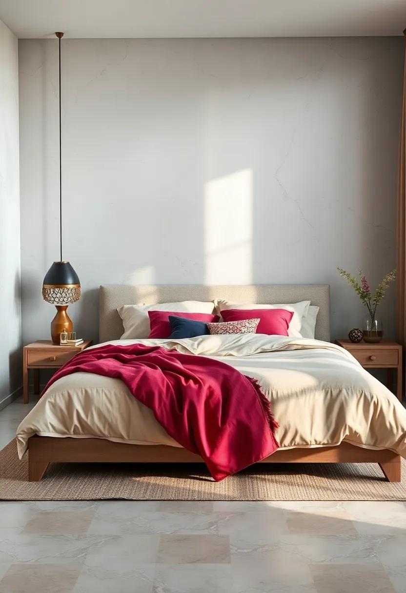 Select simple, geometric bed linens to compliment‍ your low-profile bed and‍ emphasize ⁢clean⁣ lines