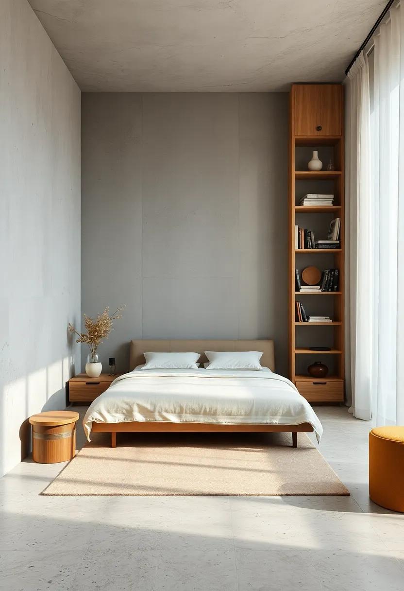 Use a minimalist bookshelf or open ‌shelving for decorative items,⁤ keeping the display curated and intentional