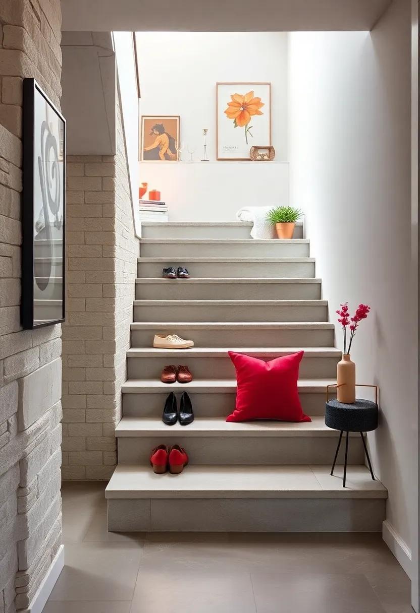 24 Ingenious Small Staircases with Clever Built-In Shoe Storage Solutions