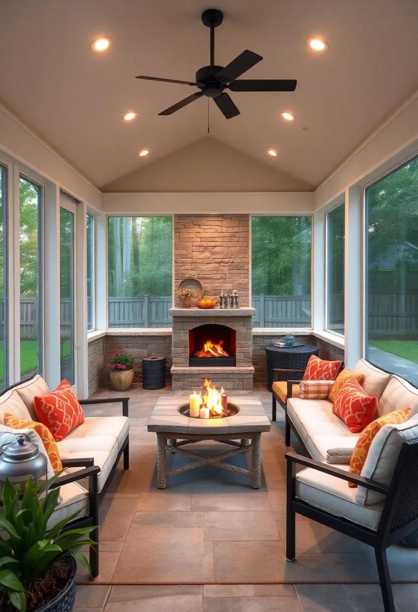 Enclosed Fire Pit: Incorporate a fire pit ‌or a chiminea for cozy evenings, offering warmth and ambiance on ‍cooler​ nights