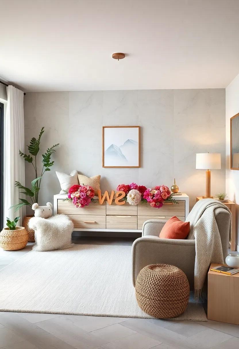 customized‌ Floral Name Sign: Personalize a wooden name sign adorned with flowers to create a warm welcome for your new arrival