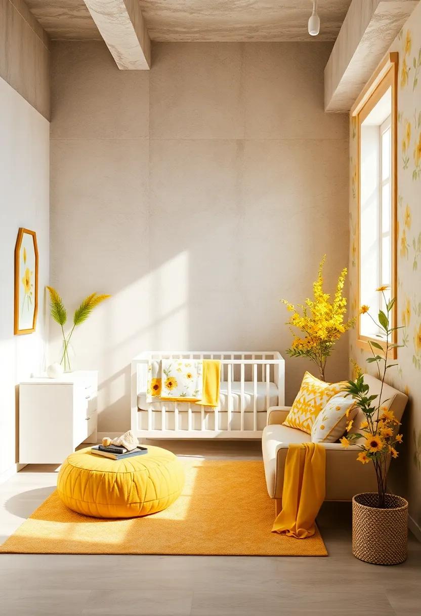 Sunshine ⁤Yellow Accents: Use sunny‌ yellow decor elements alongside floral prints to create an uplifting ambiance that ‍feels cheerful and inviting