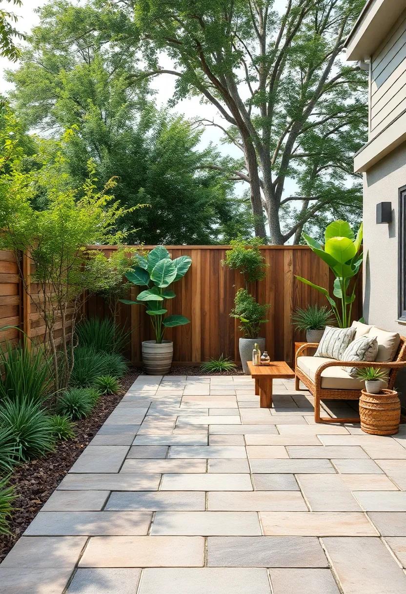 Artistic Paver Patterns: Experiment with decorative pavers in various shapes and colors to create unique, eye-catching designs that stand out