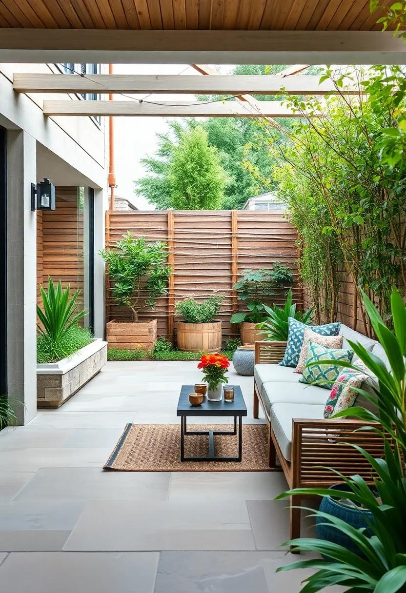 Natural Willow Fencing: Opt for organic willow fencing for a soft, rustic look that merges seamlessly with garden beds and natural elements