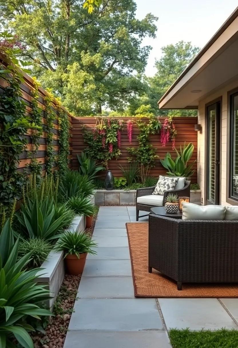 Seasonal Foliage Fences: Create dynamic garden borders using fences adorned with seasonal foliage that change with the seasons, offering year-round interest