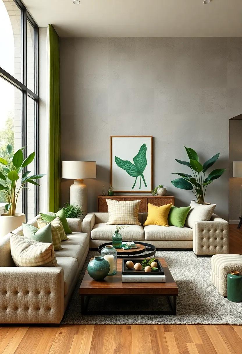 Thoughtful Green accessories: ​Incorporate small green accents throughout your home in the form of candles, picture frames, or⁤ decorative‍ trays to bring the theme together​ cohesively