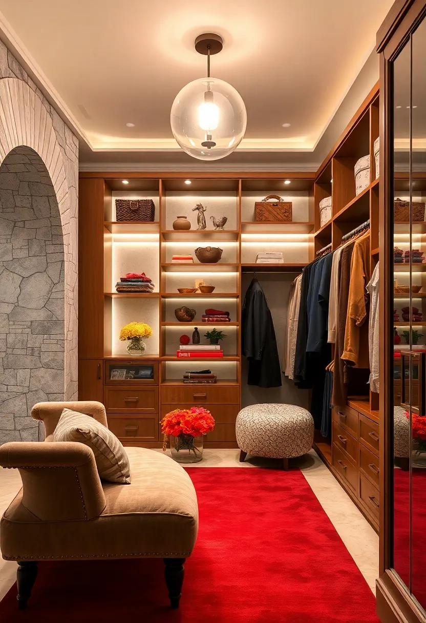 Vintage Glam: antique furniture pieces harmonize with modern ​touches, giving this⁤ closet⁤ a unique character that feels both stylish and storied