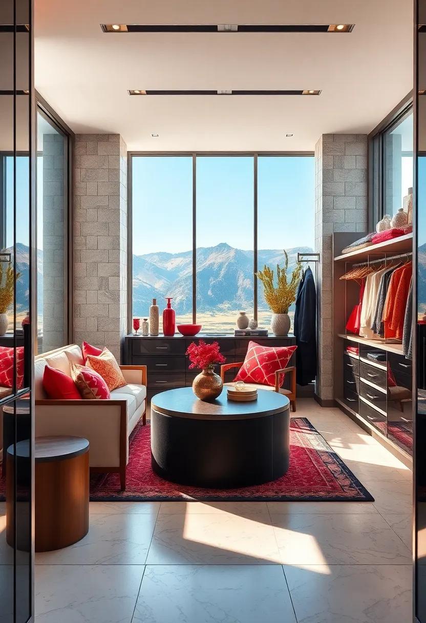 Scenic Views: Large windows⁤ flood the space with natural light, turning this‌ walk-in closet into a bright sanctuary that feels connected to the outside world