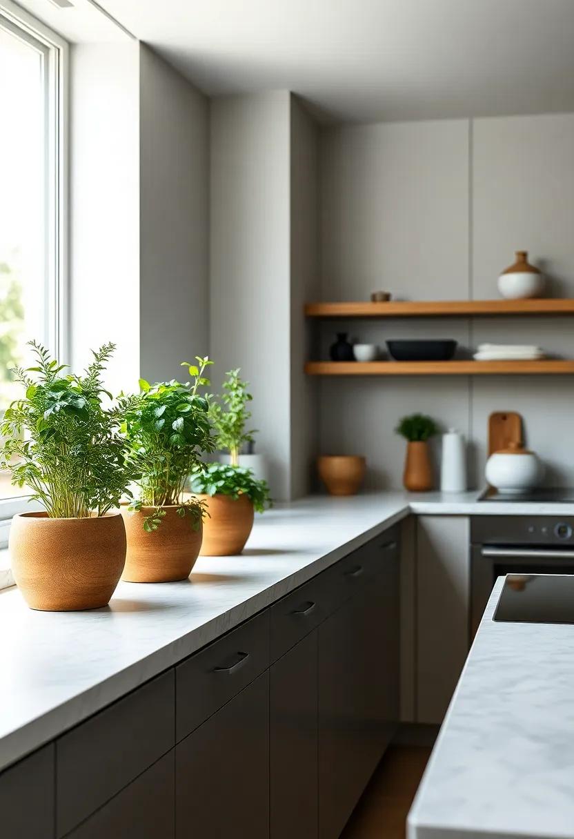 Herb Planters: ‍Add fresh herbs‍ in stylish planters on windowsills or counters, combining function with decoration for⁣ an inviting‍ touch