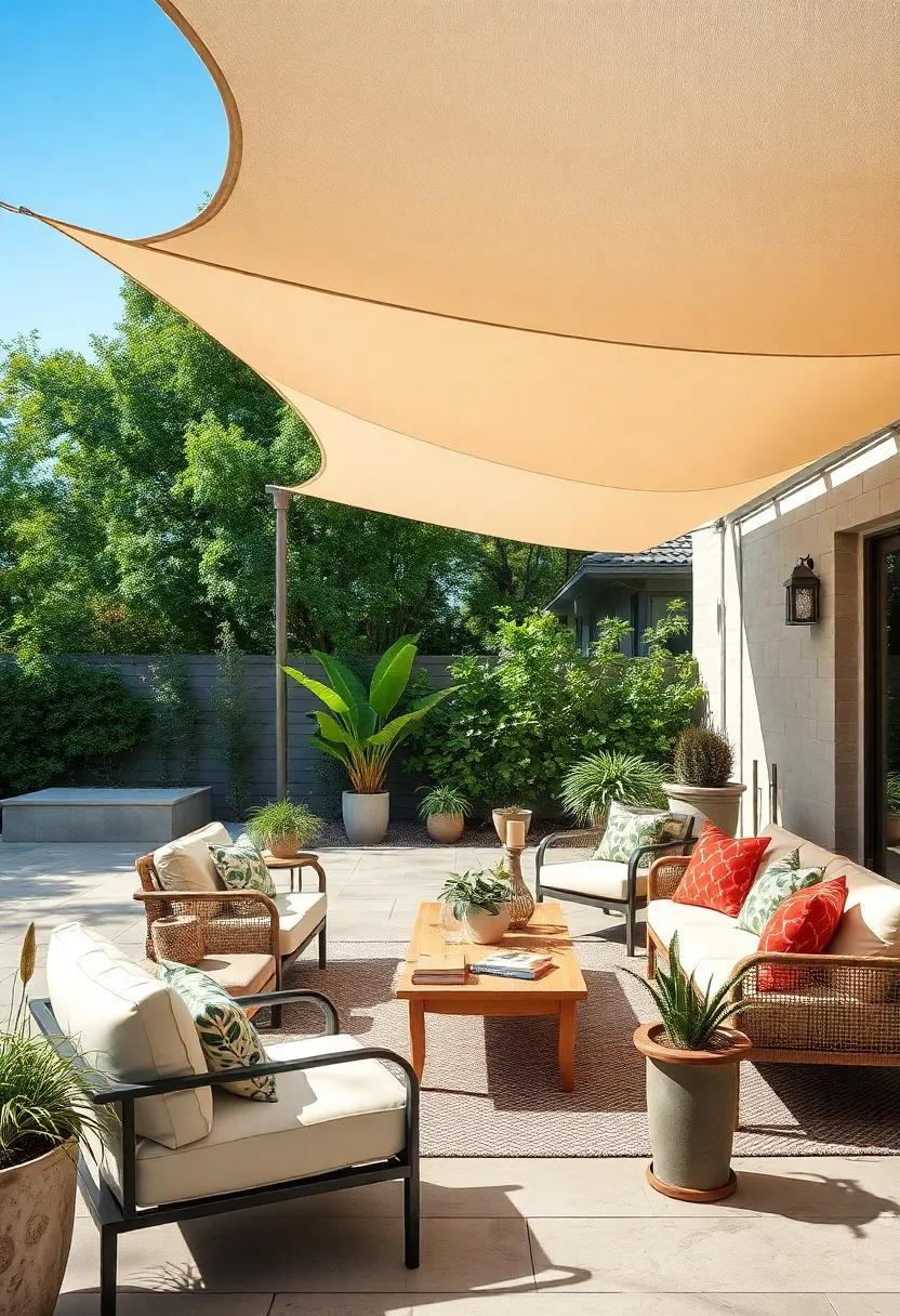 DIY Personal Touch: ⁢Get crafty by creating your own custom shade sails from unique ⁣fabrics, patterns, or‌ even repurposed‍ materials to showcase your creativity