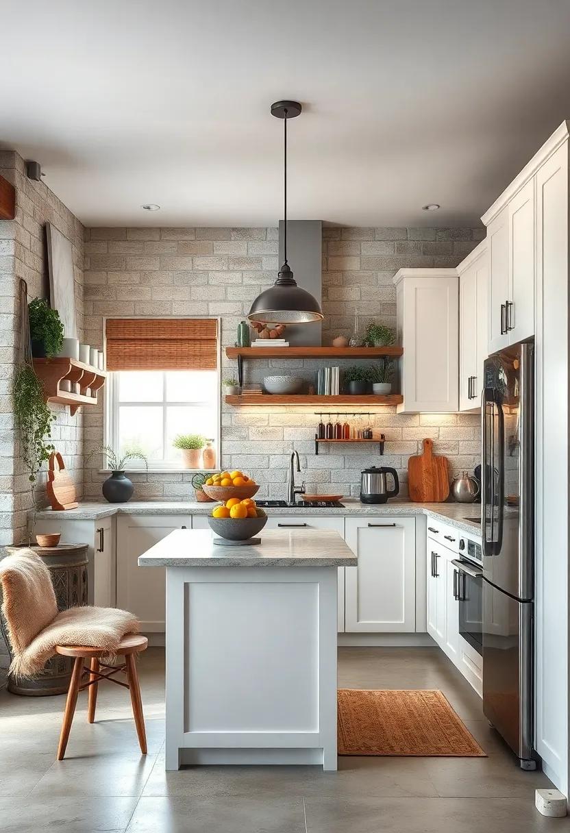 layered Textures: Mix‌ different materials like⁢ metal,wood,and ceramic to create⁤ an eclectic yet cohesive feel in ​your kitchen