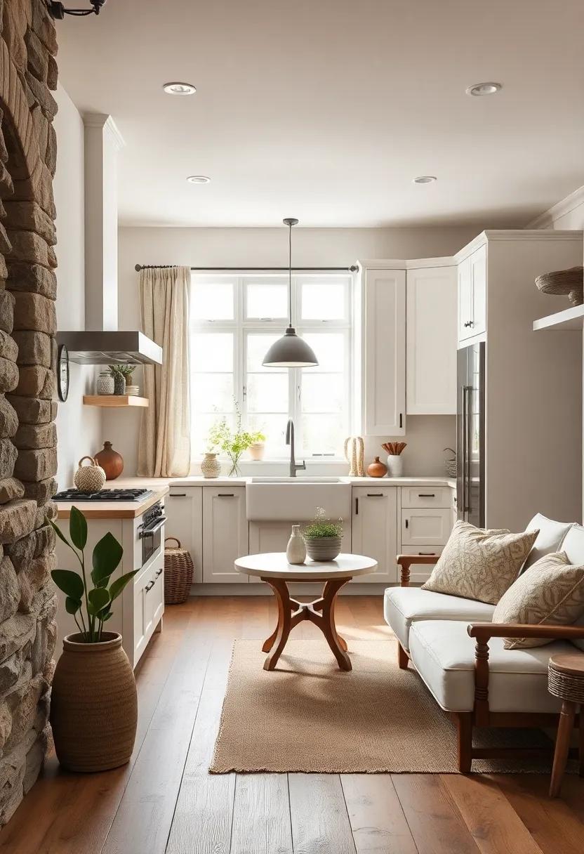 Natural Textiles: Use linen or ⁤cotton fabrics for curtains and seat cushions to balance the crispness of white cabinets