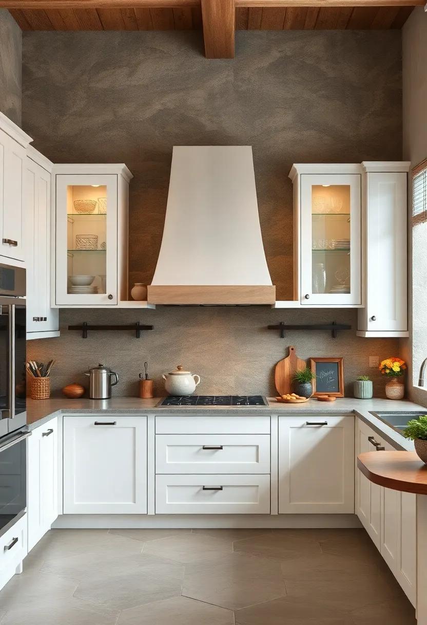 Open-Faced Cabinets: Display selected kitchen items in open-faced cabinets to add a‌ touch of modern elegance to ​rustic roots