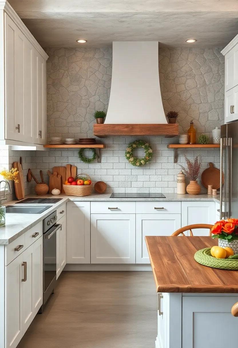 Seasonal Decor: ‌Rotate seasonal decorations that highlight the rustic charm of your ‍kitchen throughout the year