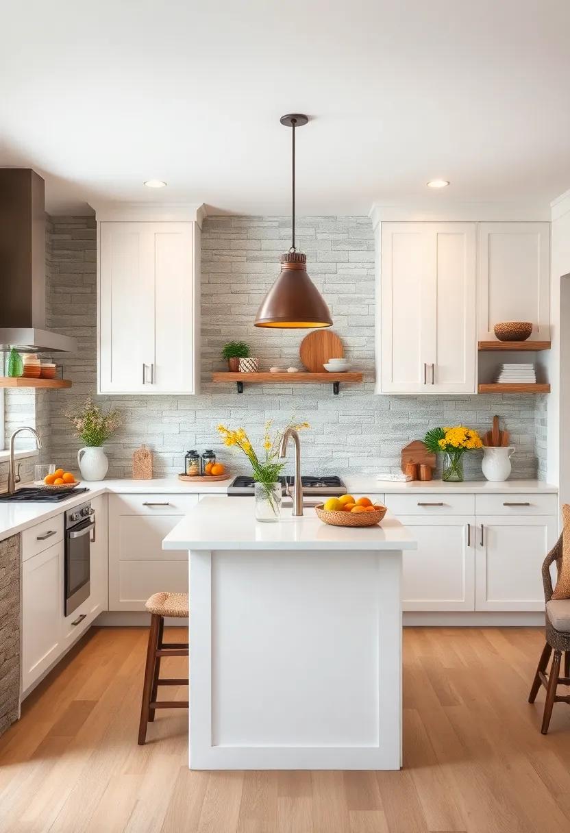 Textured Walls: Use reclaimed ⁢wood ‌or shiplap to add character and depth to your‌ kitchen walls alongside white cabinets