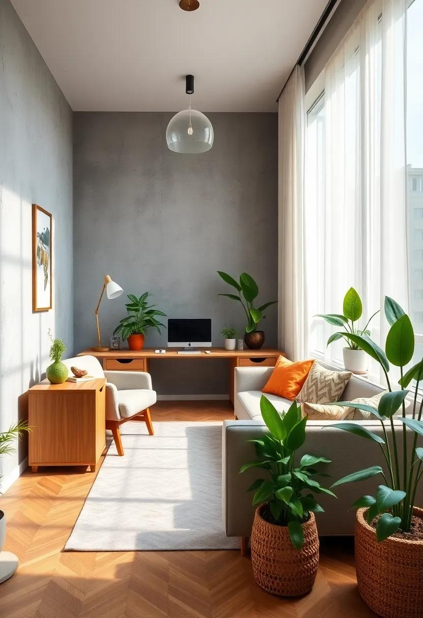 Incorporate plants into your office‍ décor to improve air quality and create a calming atmosphere
