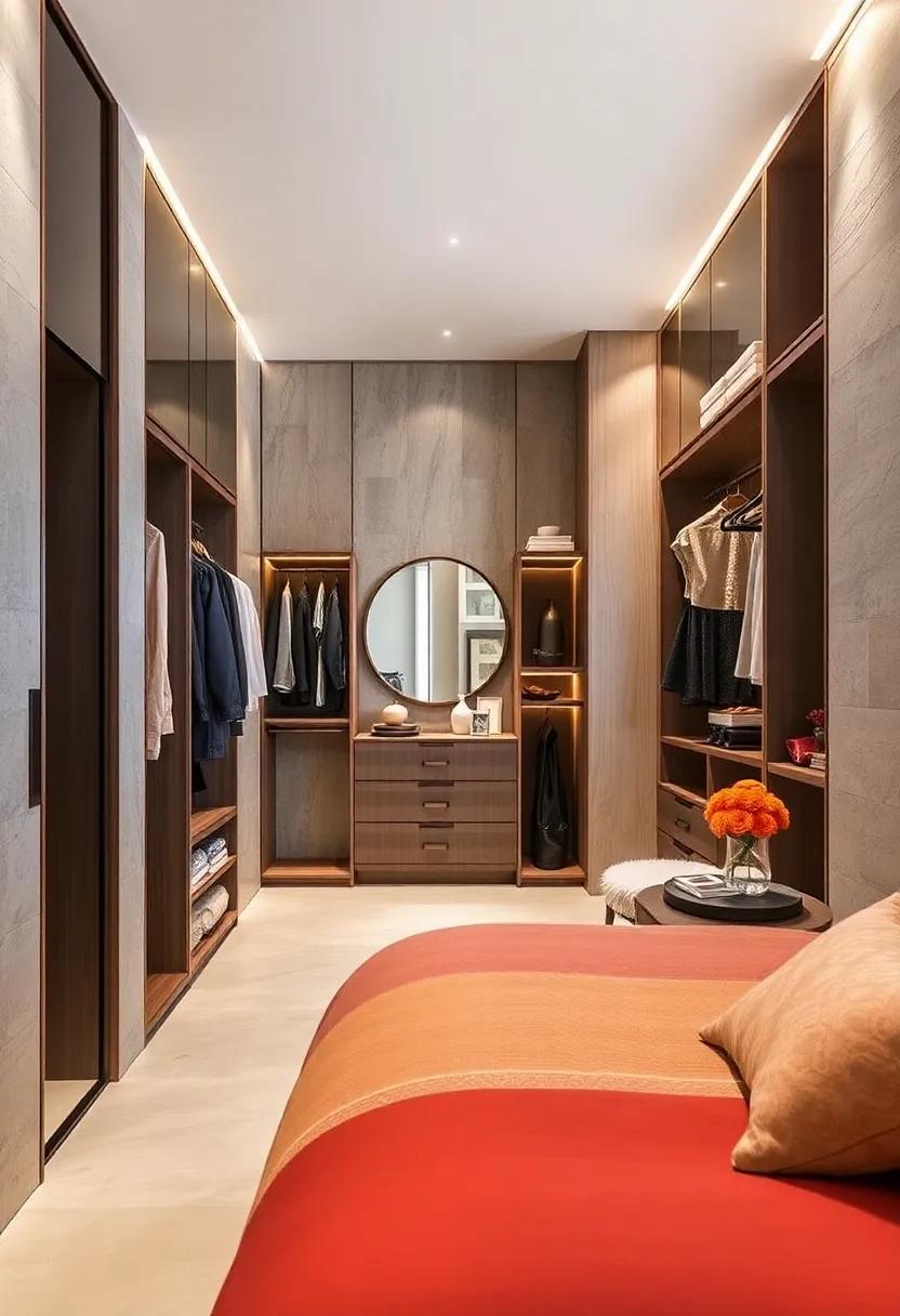 Incorporating ‍a Dressing Area: Learn how to create a dedicated dressing space within your​ wardrobe⁤ for⁢ a luxurious feel and enhanced functionality