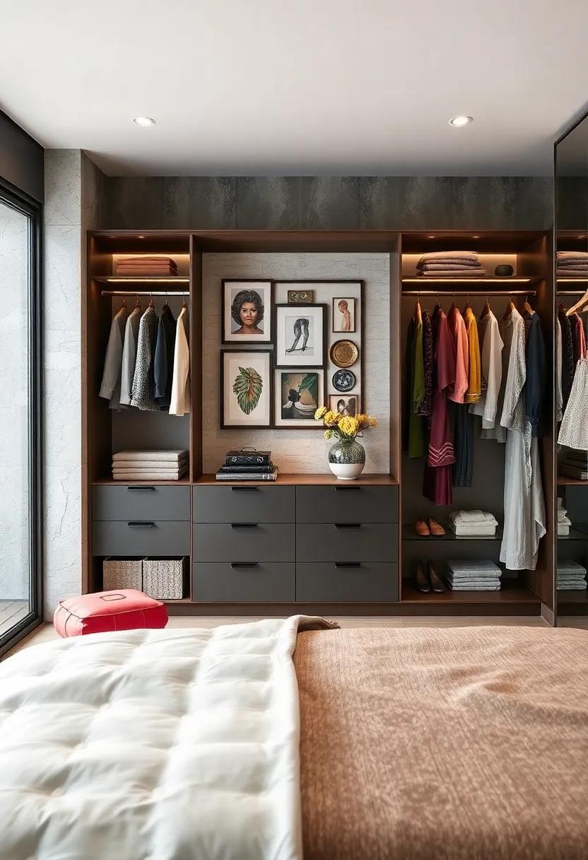 Mood Board Inspiration: Create a mood board within your wardrobe area to inspire your daily‌ outfits and reflect your ‌evolving style