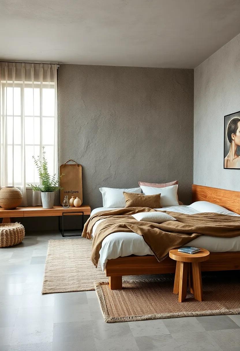 Earthy Elegance:‍ Choose⁣ a low-profile wooden bed that merges ⁣seamlessly with‌ organic ⁤textiles and ⁣decor to ⁤create a‌ nature-inspired‌ oasis