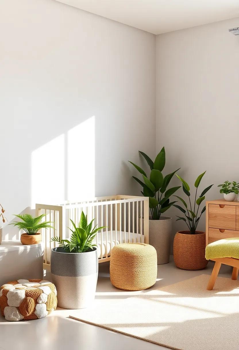 Nature-Inspired Decor: ‌Incorporate light grey planters with greenery to bring in ‍a touch of nature, enhancing the serene⁤ vibe of your child’s‍ sanctuary