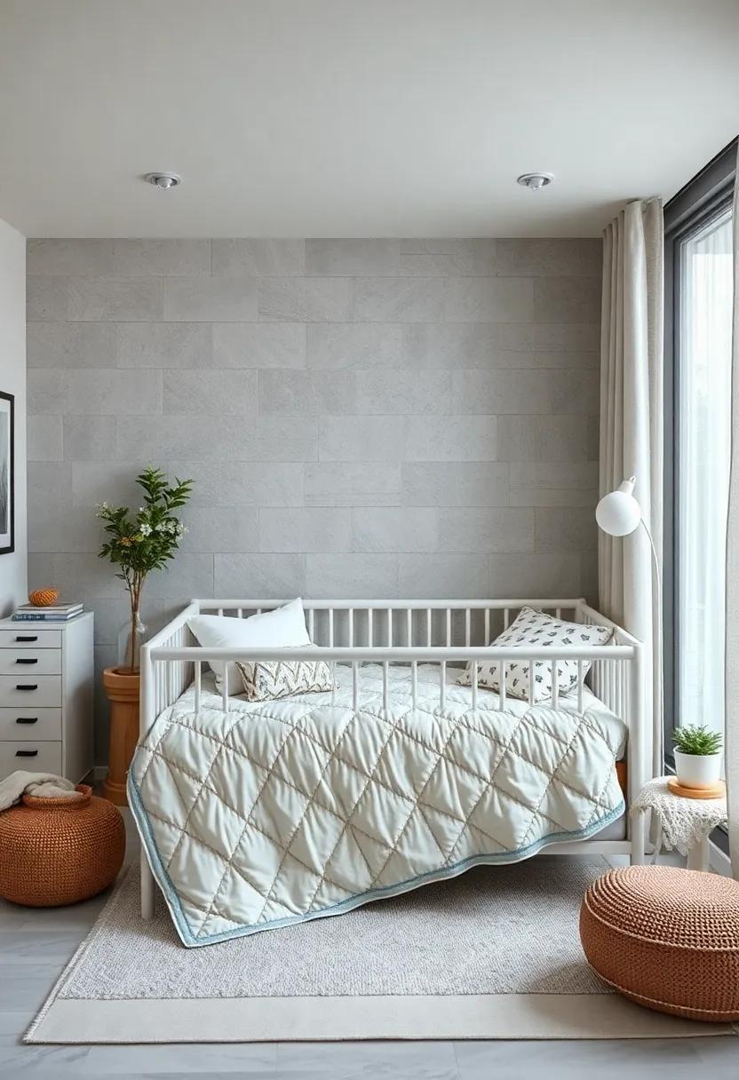 personalized Quilt: Craft ⁤or purchase a ‍light grey ⁣quilt with personalized⁣ touches, becoming both a⁣ decorative item and a‍ cherished keepsake