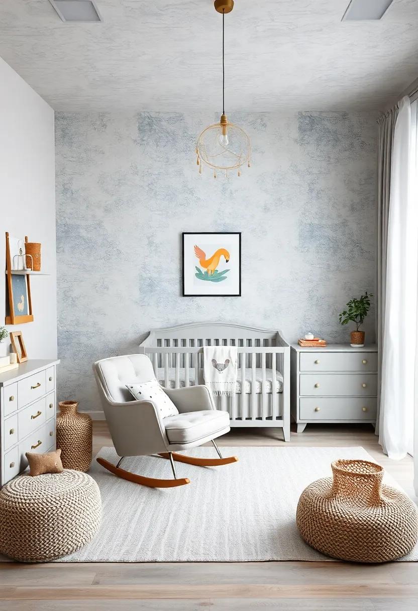 Fun Furniture: ‌Select​ light grey furniture with ‍fun shapes ⁤and features, like a​ curved rocking chair or a uniquely‍ designed crib, to keep the ⁤nursery playful and engaging