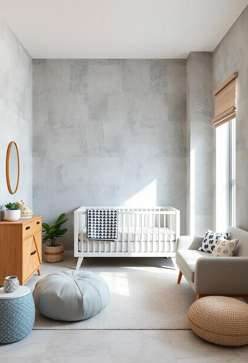 Baby-Friendly Walls: Opt⁤ for washable light grey paint or‍ wallpaper⁤ to keep the nursery looking fresh and⁢ clean, perfect for families on the go
