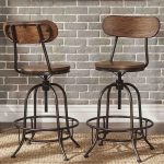 Berwick Iron Industrial Adjustable Counter Height High Back Stools (Set of 2) by iNSPIRE Q Classic
