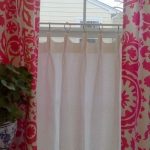 Linen Cafe Curtain Scalloped French or Pinch Pleat