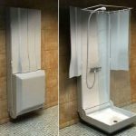 Functional folding shower for small bathrooms