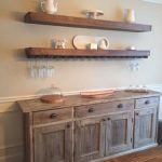 Floating Shelves in the Dining Room