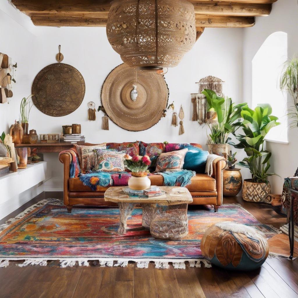 Curate a Boho Living Room Gallery Wall for Artistic Flair