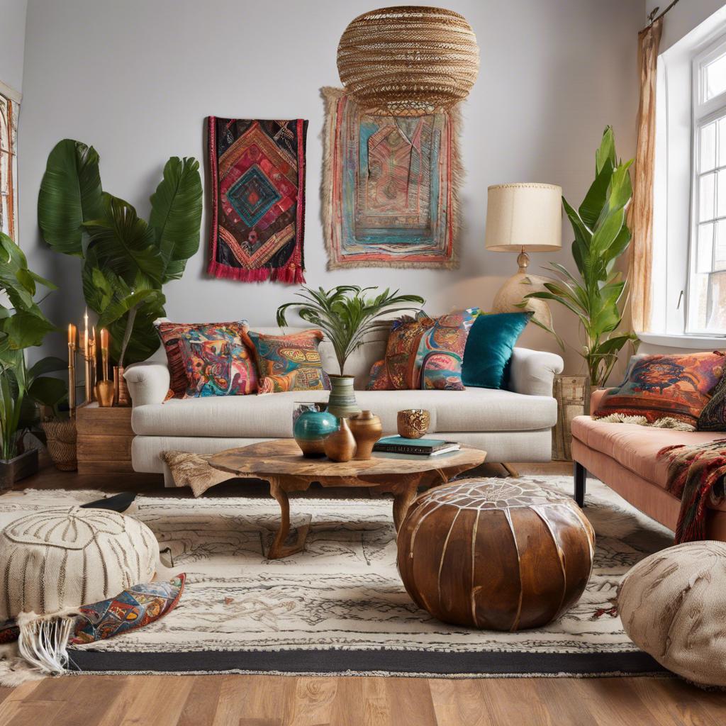 Mixing Textures and Patterns in⁣ Your Boho Living Room