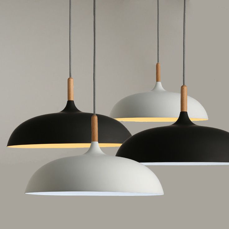 Detalles de Decorative Chandelier Hanging Modern Pendant Lights Wood & Aluminum Lampshade