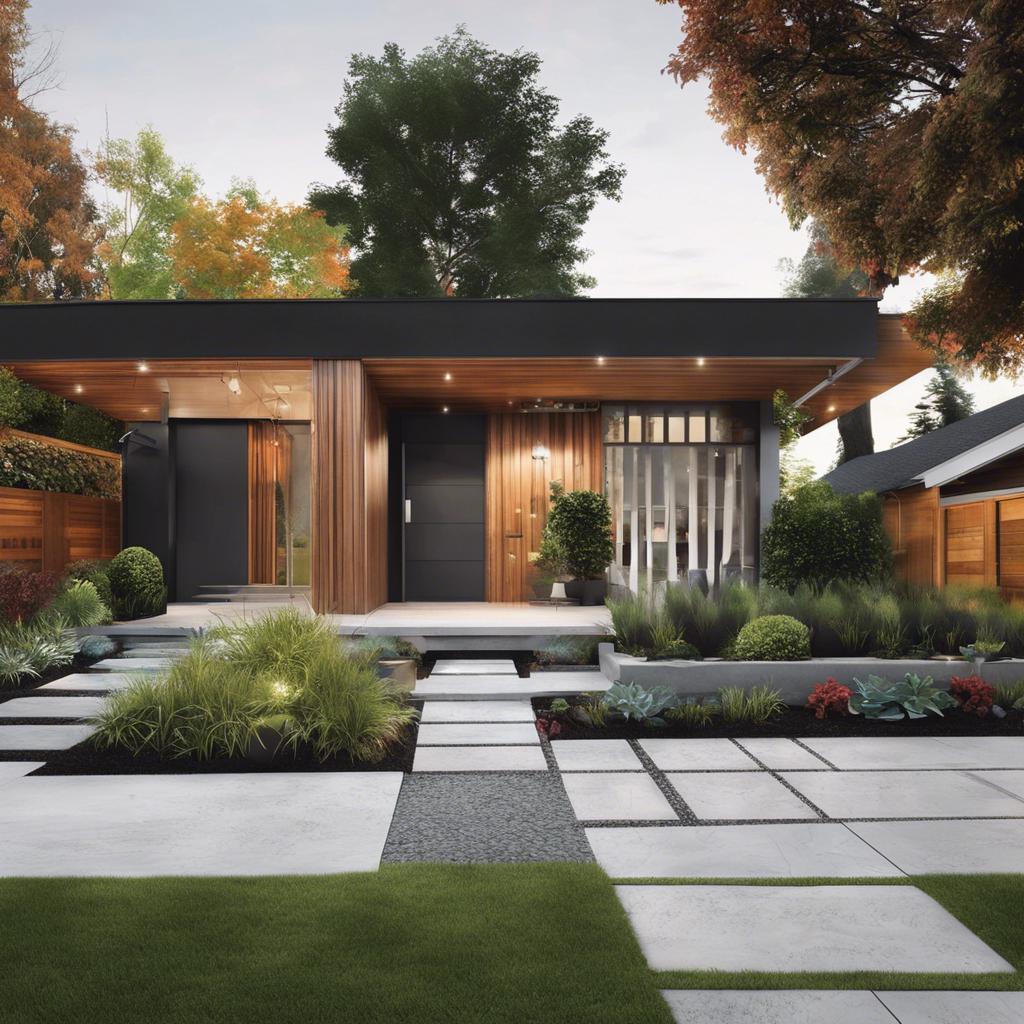 Integrating Smart Technology: Innovations for a High-Tech Modern Front Yard Design