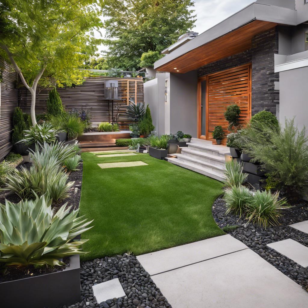 Utilizing‌ Minimalist Elements for a Sleek and Contemporary Look ⁢in Your​ Frontyard