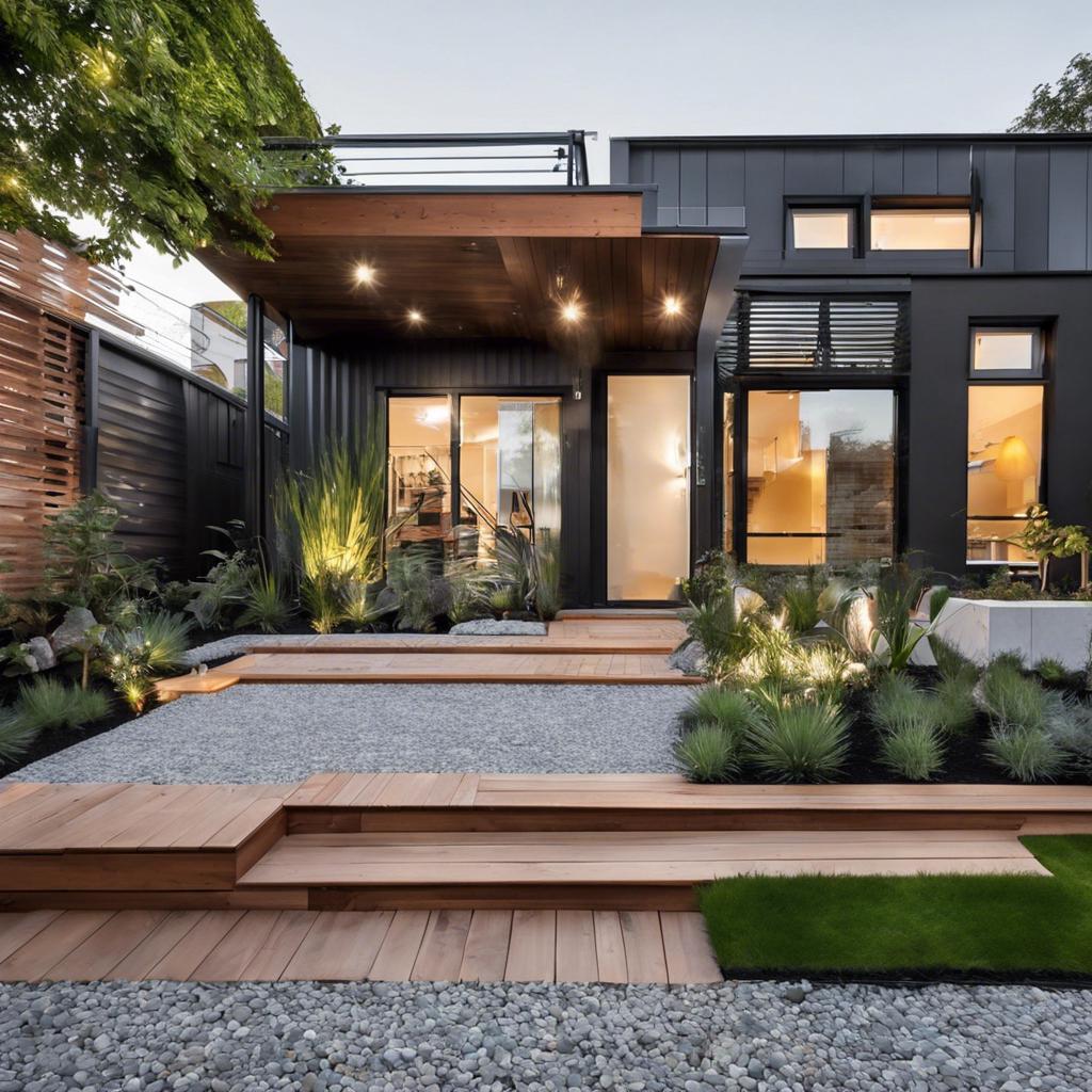 Blending ⁤Indoor and Outdoor Spaces in Modern Frontyard Design