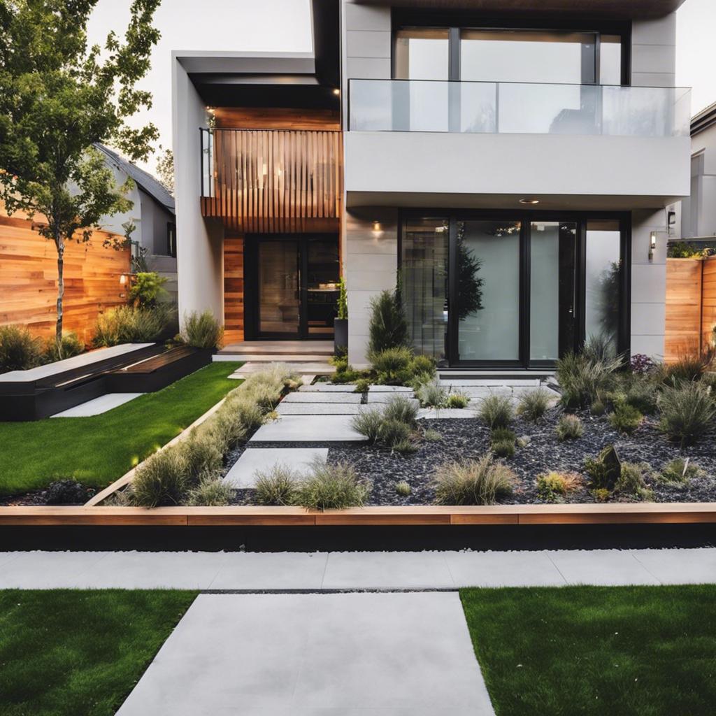 Creating a Welcoming Entrance with ⁣Modern Frontyard ⁤Design