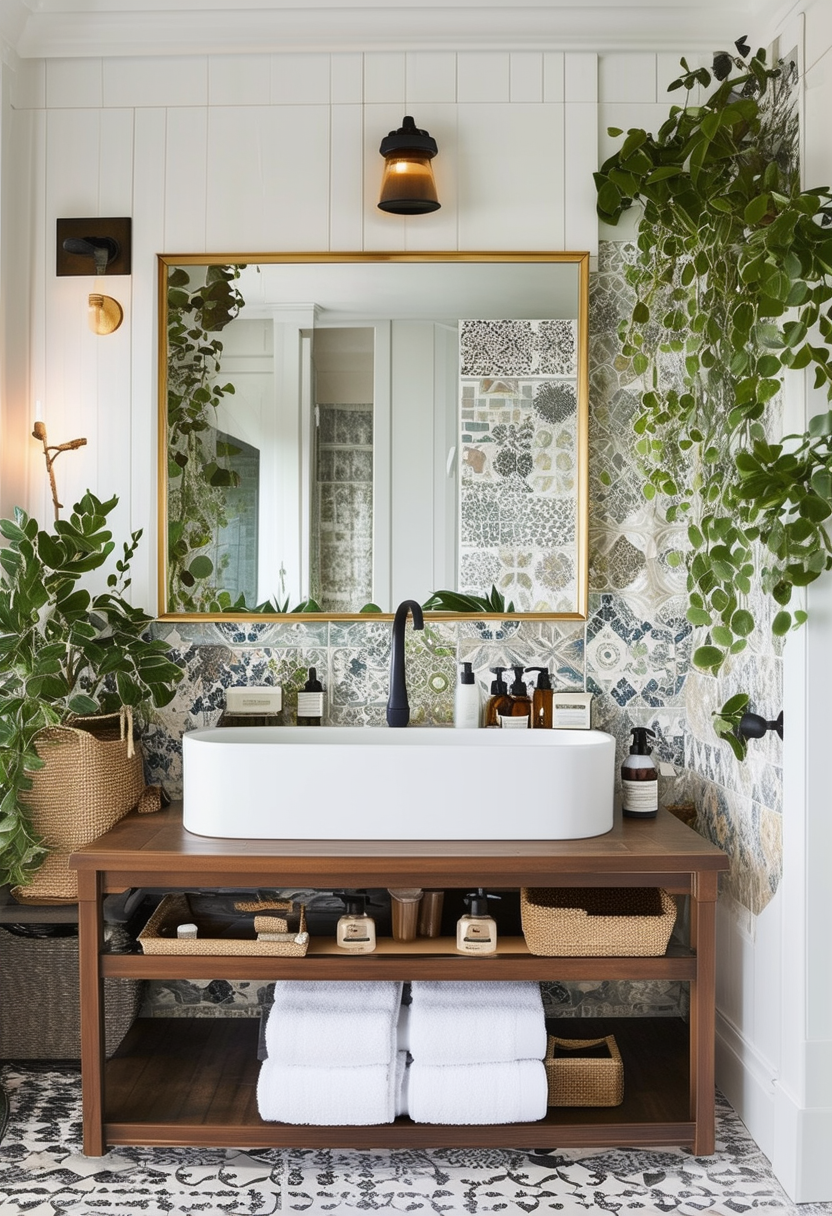 Bathing in Style: Embracing Eclectic Bathroom Design