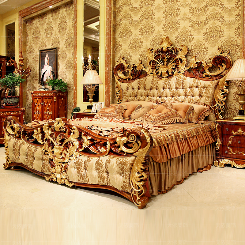 Classic royal luxury bedroom furniture