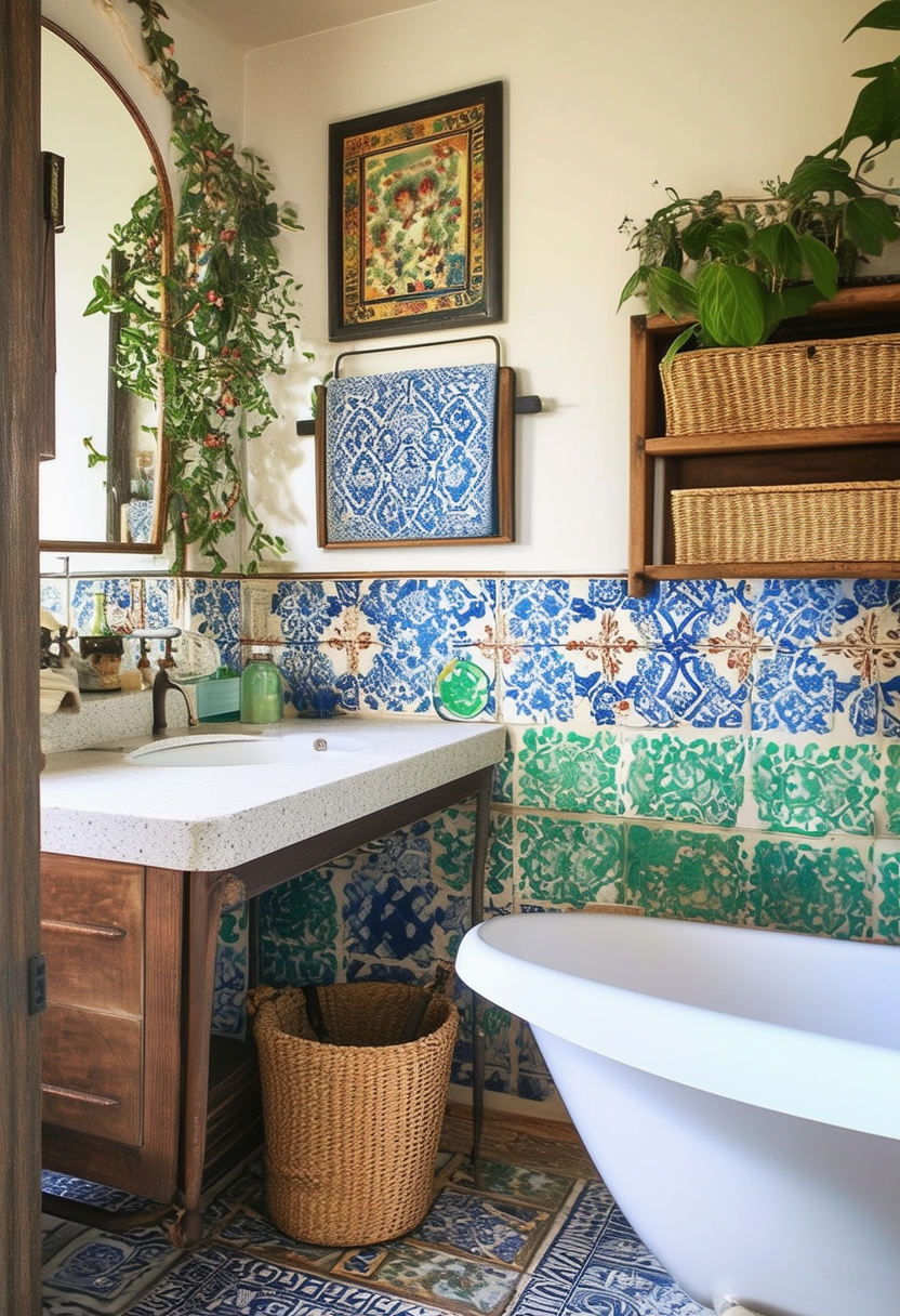 Eclectic Elegance: Boho Bathroom Design Ideas